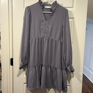Karlie Tiered Lavender Dress